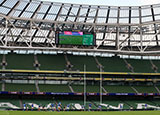 Aviva Stadium during Ireland v Italy match in 2020 Six Nations