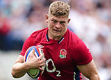 Jack Willis in action for England v Barbarians