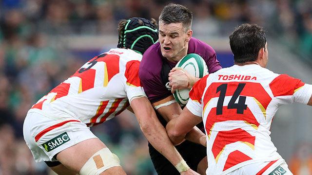 Johnny Sexton in action for Ireland v Japan in 2021 autumn internationals