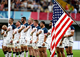 USA line up against England at 2019 Rugby World Cup