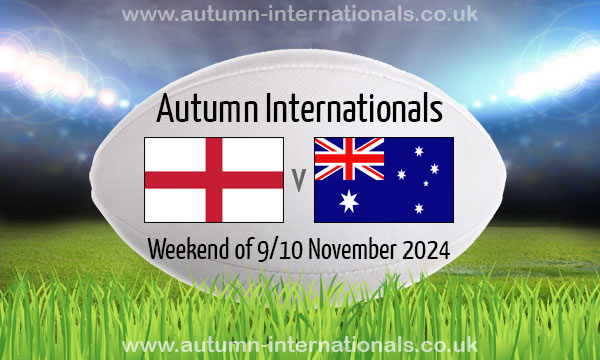 England V Australia Autumn International 9 Nov 2024   England V Australia 