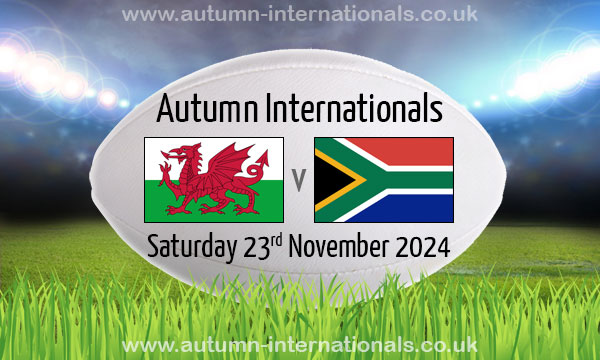 Wales V South Africa | Autumn International | 23 Nov 2024