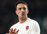 Alex Mitchell during England v Ireland match in 2024 Six Nations