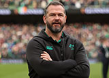 Andy Farrell at Ireland v Scotland fixture during 2026 Six Nations