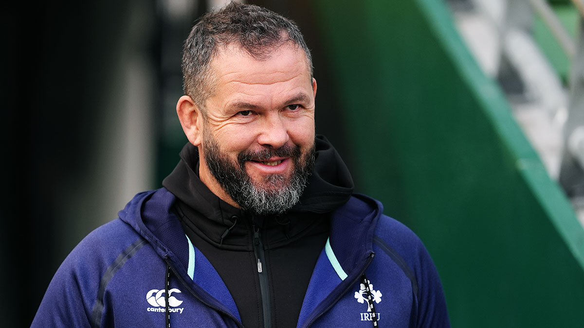 Andy Farrell at captains run before Ireland v South Africa match in 2025 Autumn Internationals