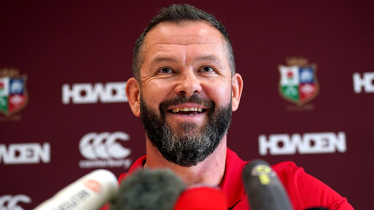 Andy Farrell at the Lions head coach announcement