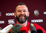 Andy Farrell at the Lions head coach announcement