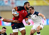 Billy Vunipola in action for England v USA at World Cup