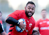 Billy Vunipola playing for Saracens v Glasgow Warriors