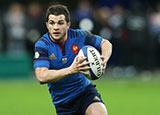 Brice Dulin in action for France v Wales during 2015 Six Nations