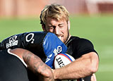 Chris Robshaw training with England