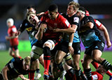 Cormac Izuchukwu in action for Ulster Rugby againt Harlequins in the Challenge Cup