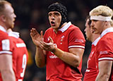 Dafydd Jenkins during Wales v Scotland match in 2024 Six Nations