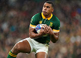 Damian Willemse in action for South Africa against New Zealand in 2023 Rugby World Cup final