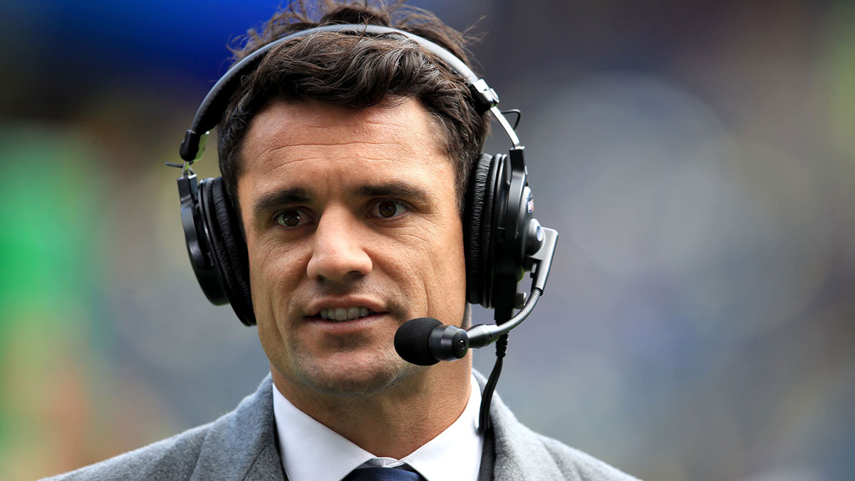 Dan Carter commentating at 2024 European Champions Cup Final