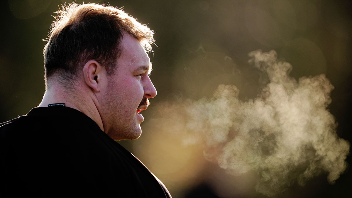 Dewi Lake at Wales training session during 2025 Autumn Internationals