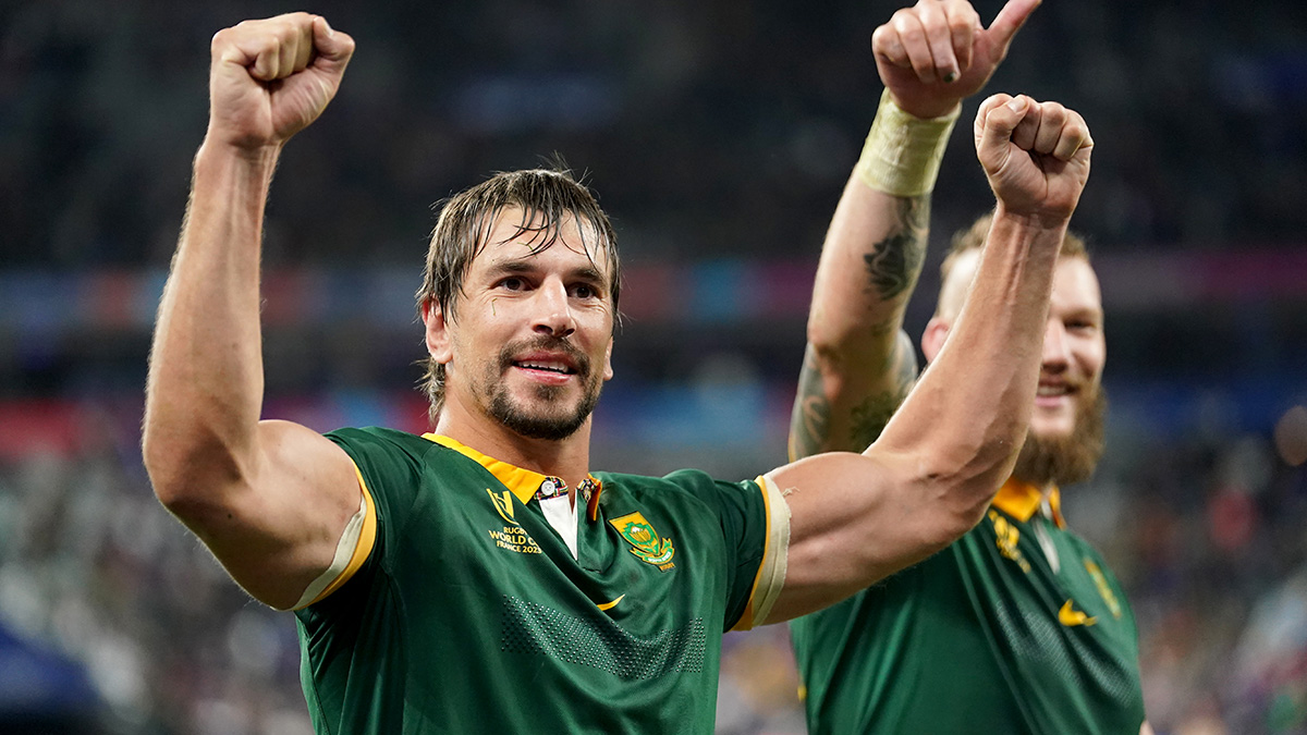 Eben Etzebeth after the France v South Africa quarter final at 2023 Rugby World Cup