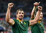 Eben Etzebeth after the France v South Africa quarter final at 2023 Rugby World Cup