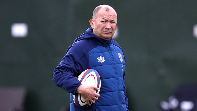 Eddie Jones at England training session before 2020 autumn internationals