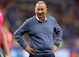 Eddie Jones at Wales v Australia match during 2023 Rugby World Cup