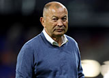 Eddie Jones at Wales v Australia match in 2023 Rugby World Cup