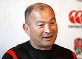 Eddie Jones at team announcement