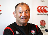 Eddie Jones at team announcement