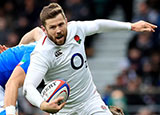 Elliot Daly in action for England v Italy in 2019 Six Nations