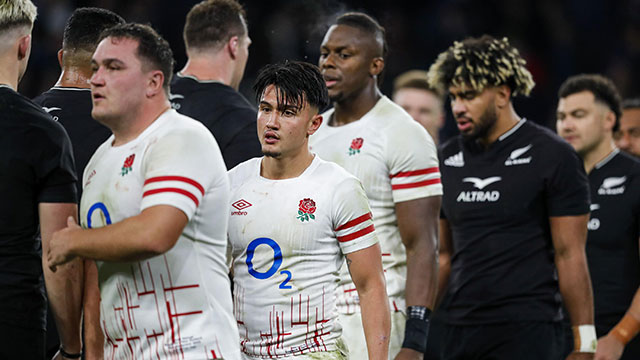 England and New Zealand players after their draw in the 2022 Autumn Internationals