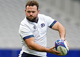 Ewan Ashman training with Scotland during 2023 Rugby World Cup