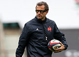 Fabien Galthie at England v France match in 2021 Six Nations