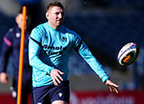 Finn Russell at Scotland training session during 2026 Six Nations