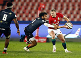 Finn Russell in action for Lions against Sharks