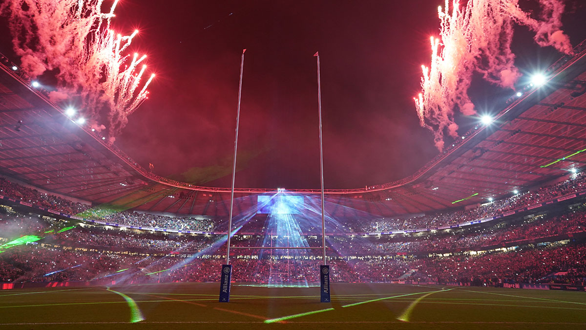 Fireworks at Twickenham before England v South Africa match in 2024 Autumn Internationals