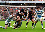 Freddie Steward in action for England v Argentina during 2022 Autumn Internationals