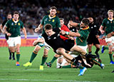 George Bridge scores a try for New Zealand v South Africa in World Cup Pool B match