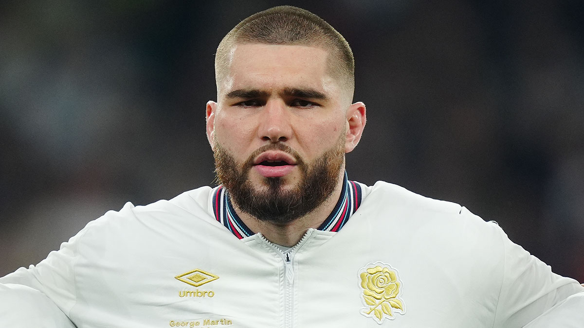George Martin lines up for England during 2024 Autumn Internationals