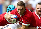 George North in action during the England v Wales warm up match at Twickenham