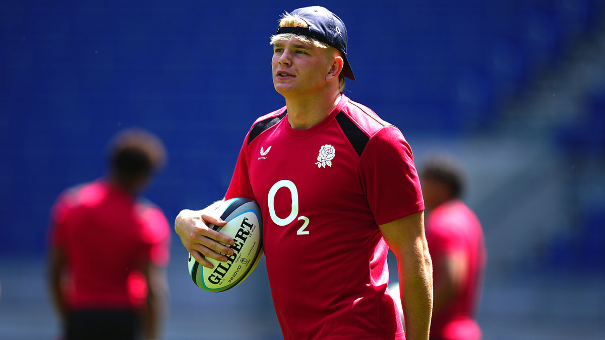 Henry Pollock at England training session during 2026 Nations Champonship