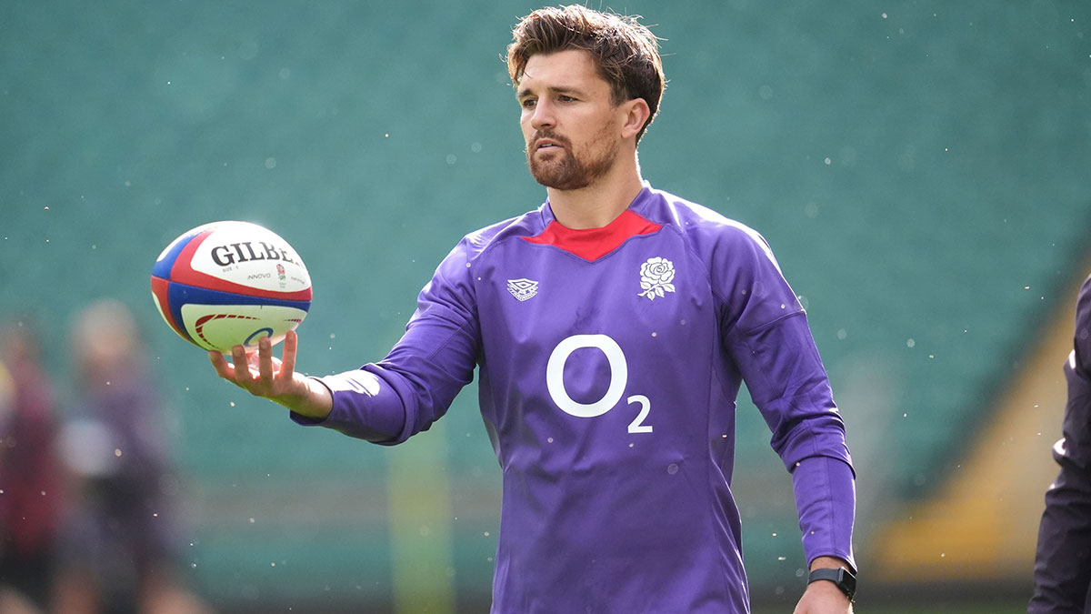 Henry Slade at England training session before 2024 Autumn Internationals