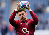 Henry Slade at Scotland v England match during 2024 Six Nations