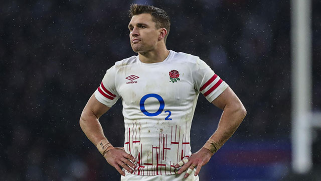 Henry Slade during England v France match in 2023 Six Nations