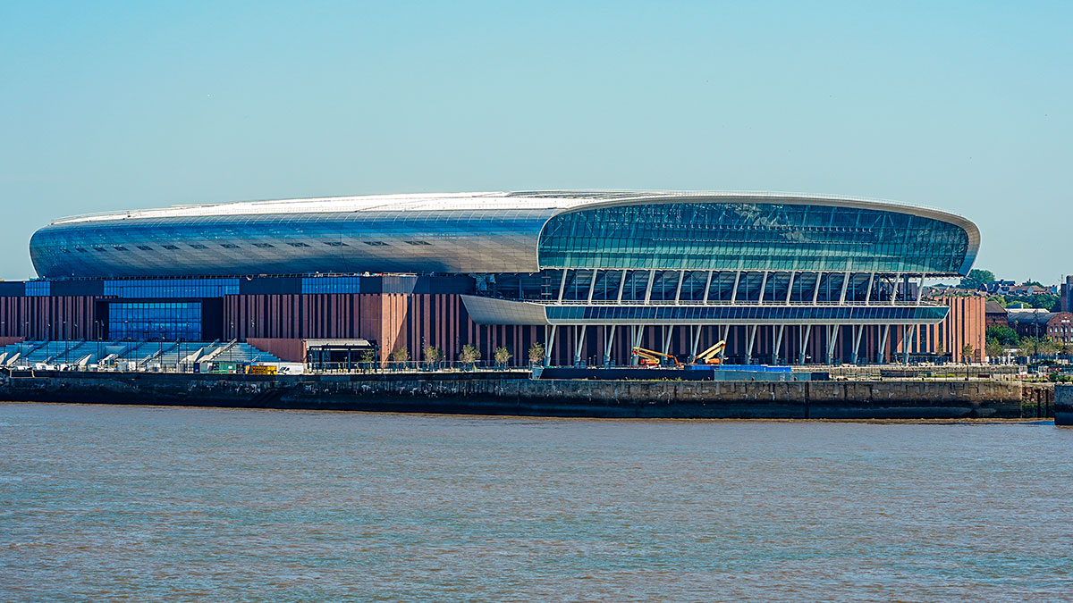 Hill Dickenson Stadium on the River Mersey in July 2025