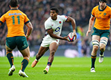 Immanuel Feyi Waboso in action for England v Australia during 2024 autumn internationals