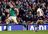 Jack Conan goes through to score Ireland's third try against Fiji