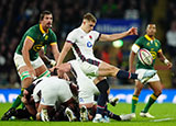 Jack van Poortvliet in action for England v South Africa during 2024 Autumn Internationals