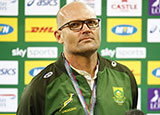 Jacques Nienaber speaks to media after Springboks v Lions first Test