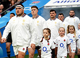 Jamie George leads England out against New Zealand during 2024 autumn internationals