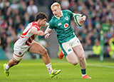 Jamie Osborne in action for Ireland v Japan during 2025 Autumn Internationals