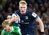 Jamie Osborne in action for Leinster during a 2024 Champions Cup match